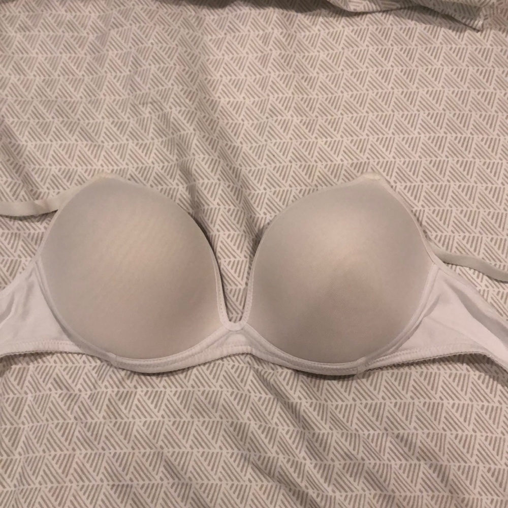 Plain White Vassarette Bra